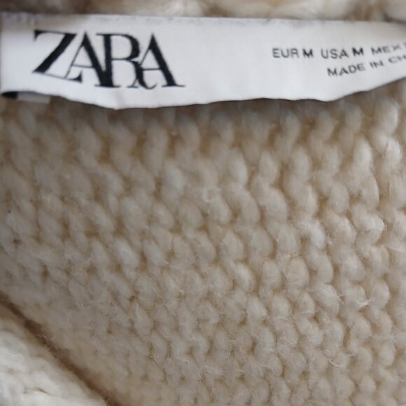 Zara Woman Pearl Collar Sweater Knit - Picture 7 of 7